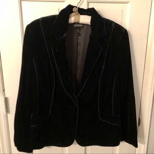 Lane Bryant Size 22 Black Velvet Blazer